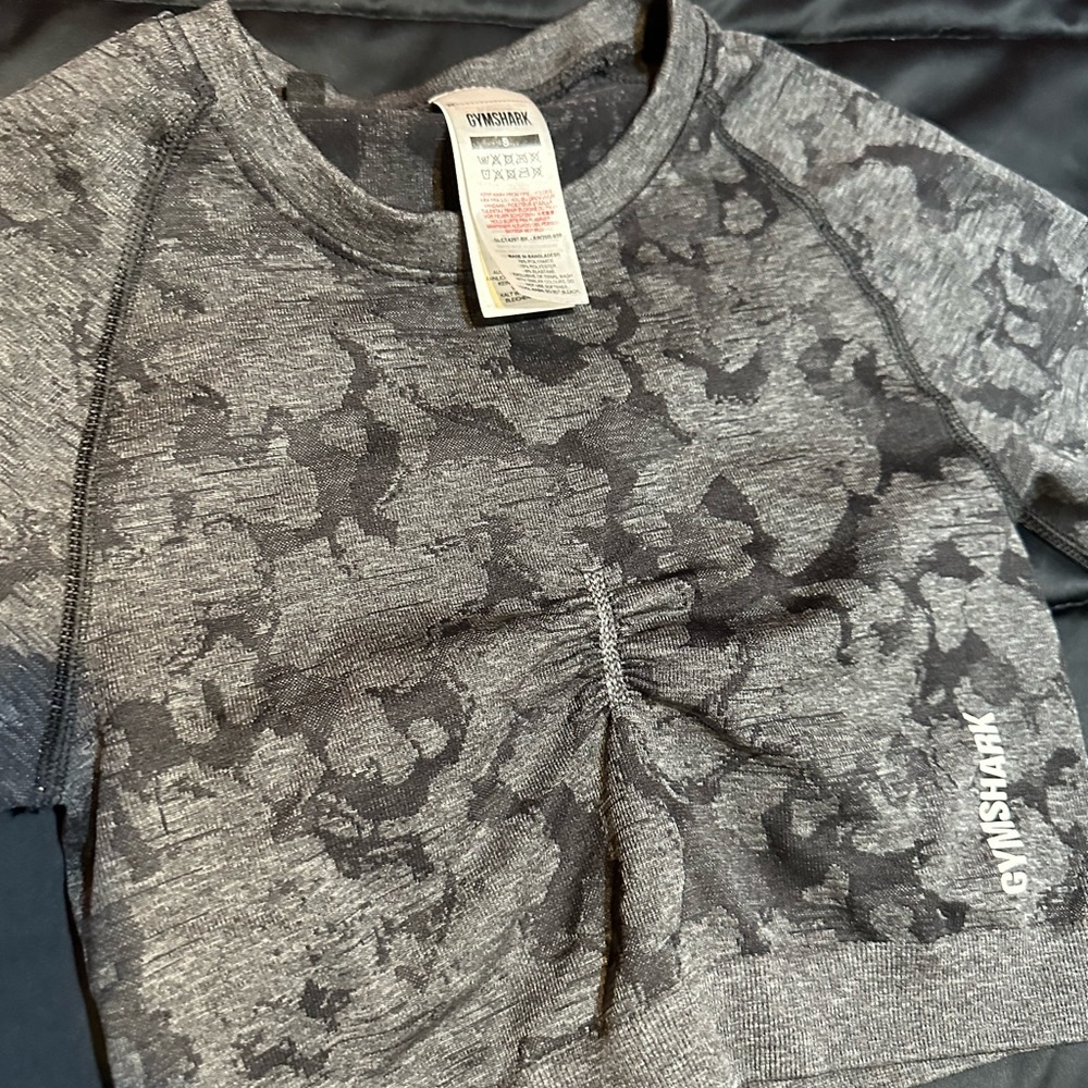 Gym shark camo crop top sold out online
